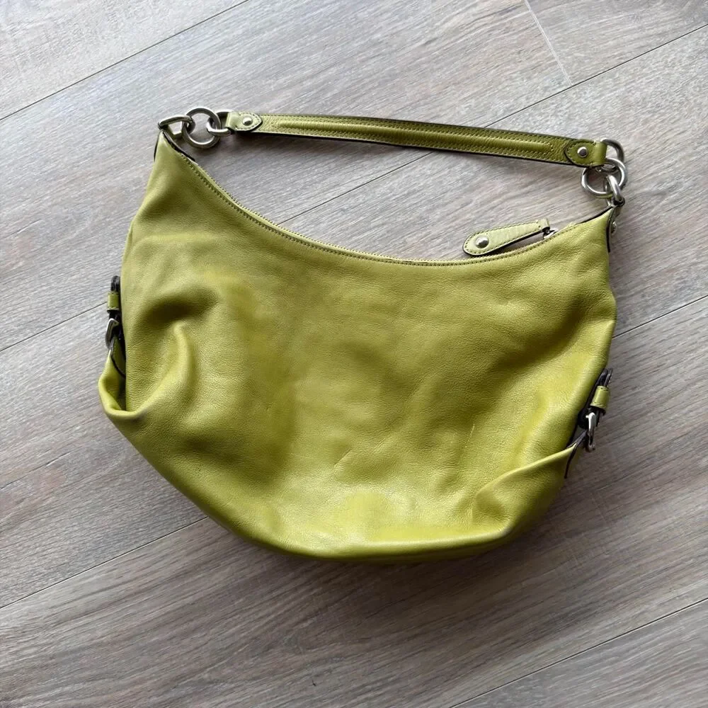 Coach Y2K Women's Lime Green Madison Hailey Hobo Purse 2009 Shoulder Bag READ